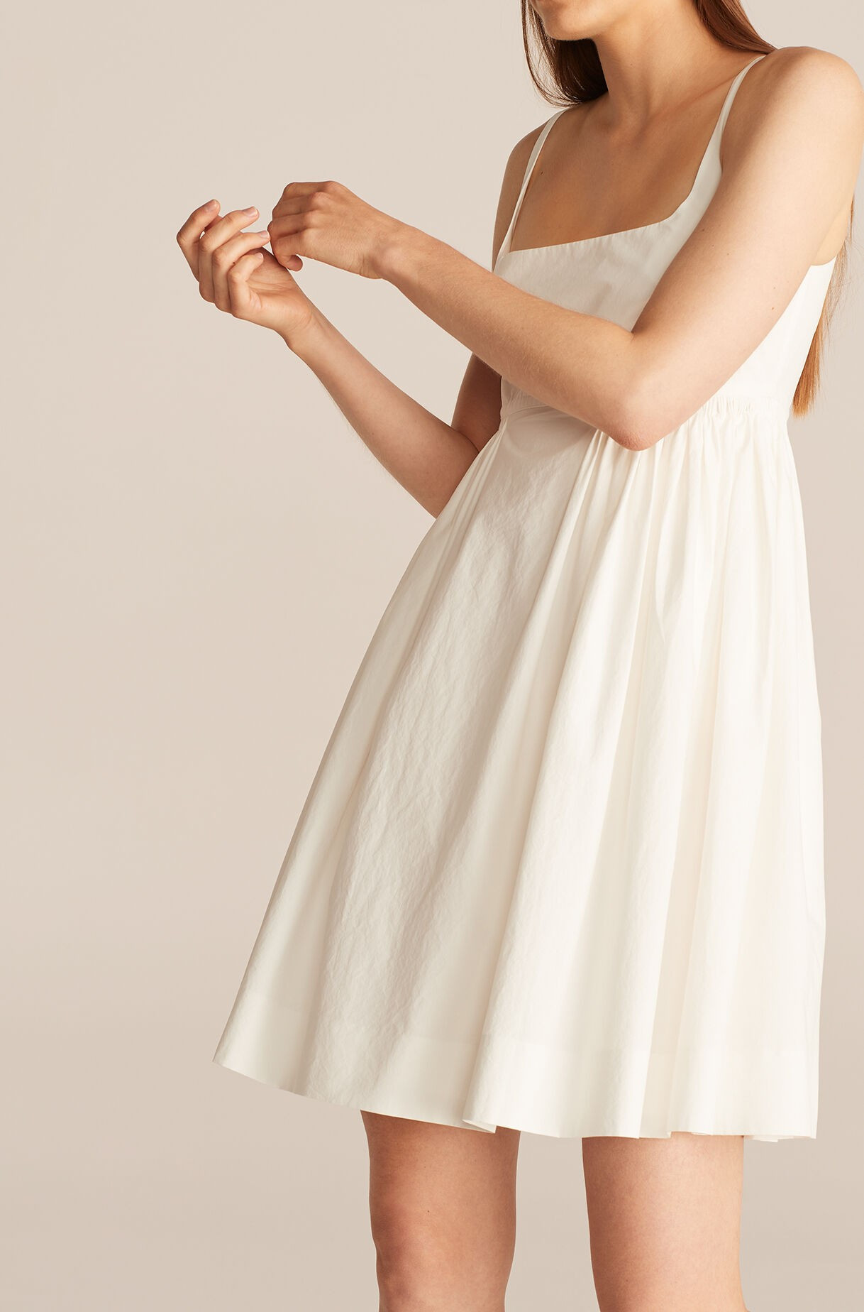 Sleeveless Empire-Waist Dress | Rebecca Taylor