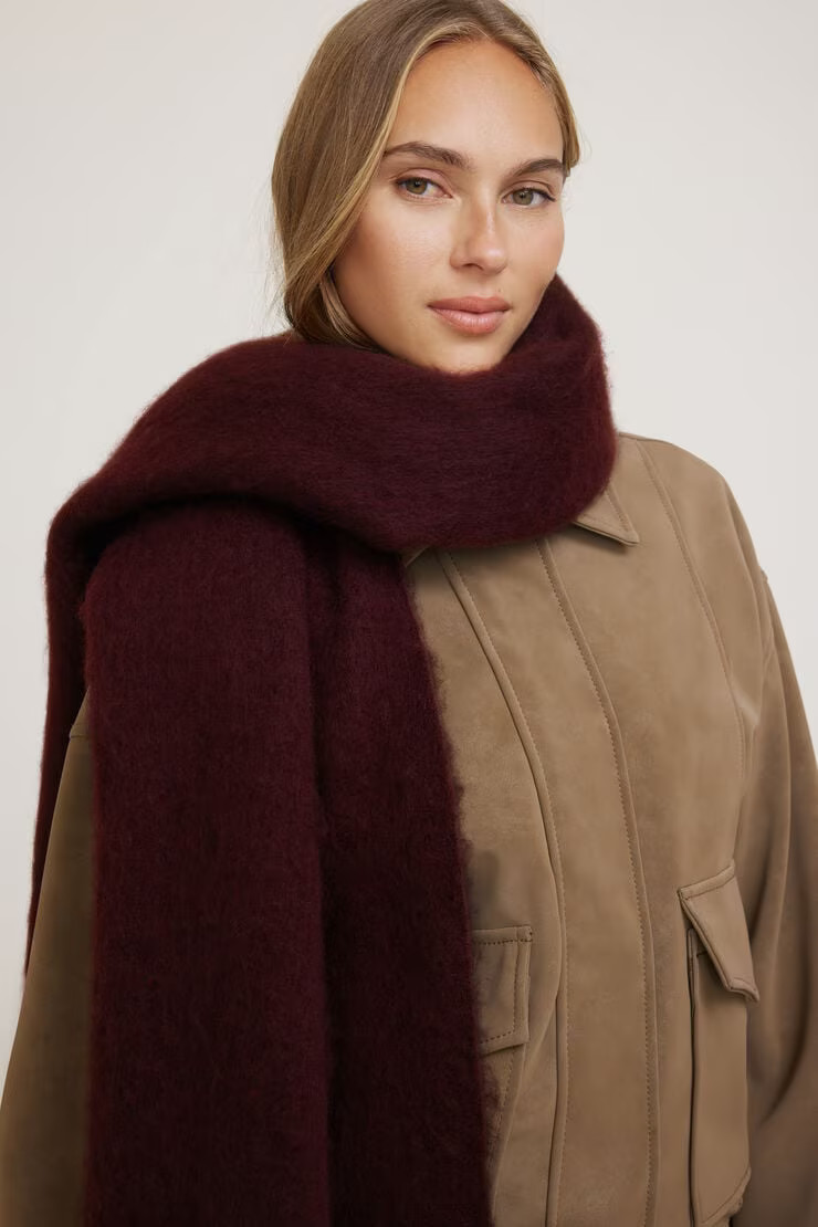 Oversized Fringed Scarf | Dynamite Clothing