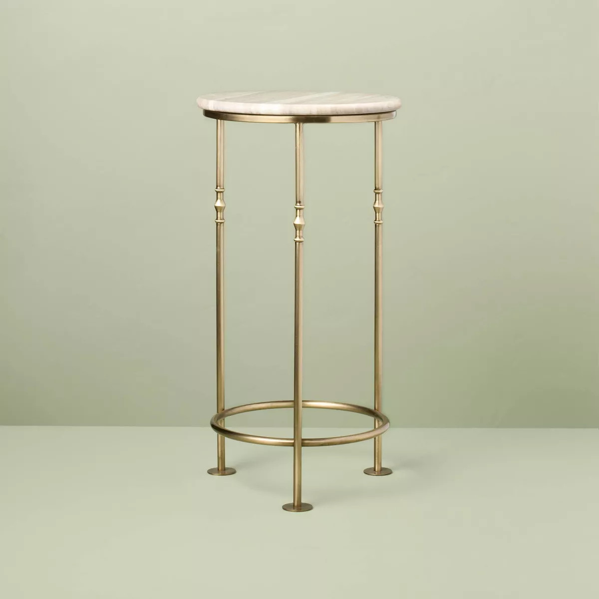 20"x10" Brass Plant Stand Antique Brass and Stone - Hearth & Hand™ with Magnolia | Target