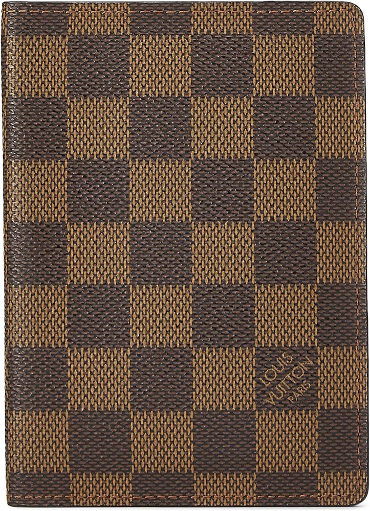 Amazon.com: Louis Vuitton, Pre-Loved Damier Ebene Passport Cover, Brown : Luxury Stores | Amazon (US)