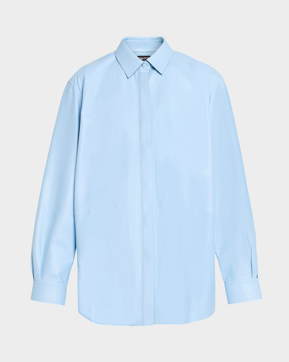 Leather Shirt Jacket | Neiman Marcus