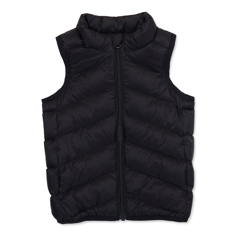 Wonder Nation Baby and Toddler Packable Puffer Vest, Sizes 12M-5T | Walmart (US)