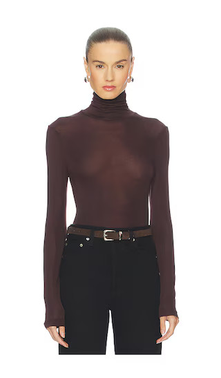 Pascale Turtleneck in Root | Revolve Clothing (Global)
