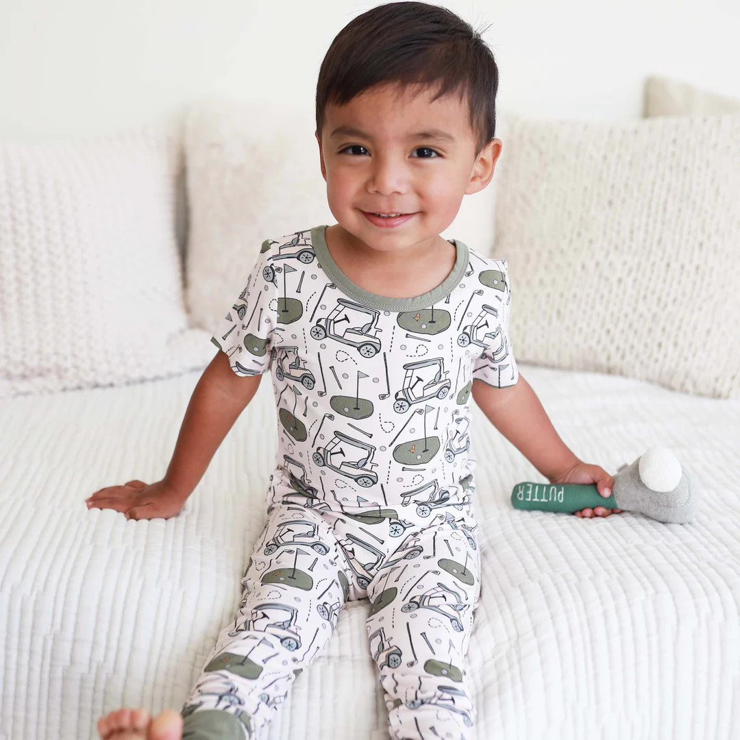 Tee Time Two Piece Pajama Set | Caden Lane