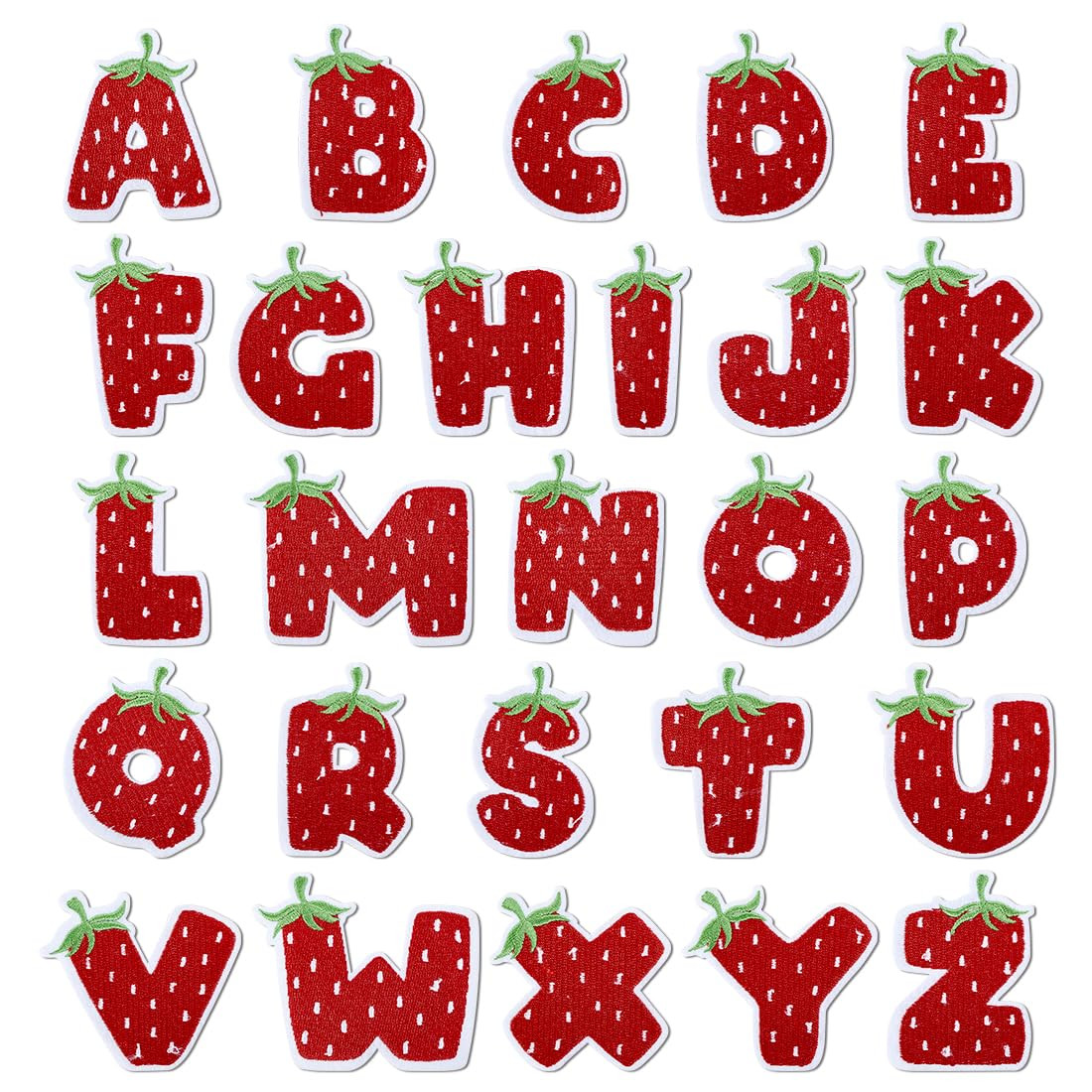26 Pcs Chenille Iron on Letter Patches, Alphabet Patch Letters Embroidered for Clothes, Dress, Ha... | Amazon (US)
