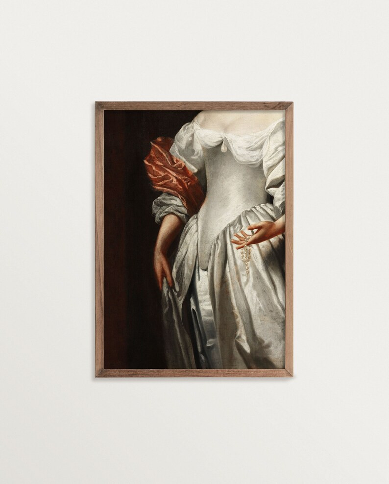 Antique Portrait Wall Art | Moody Painting Print | Victorian Portrait | Etsy (US)