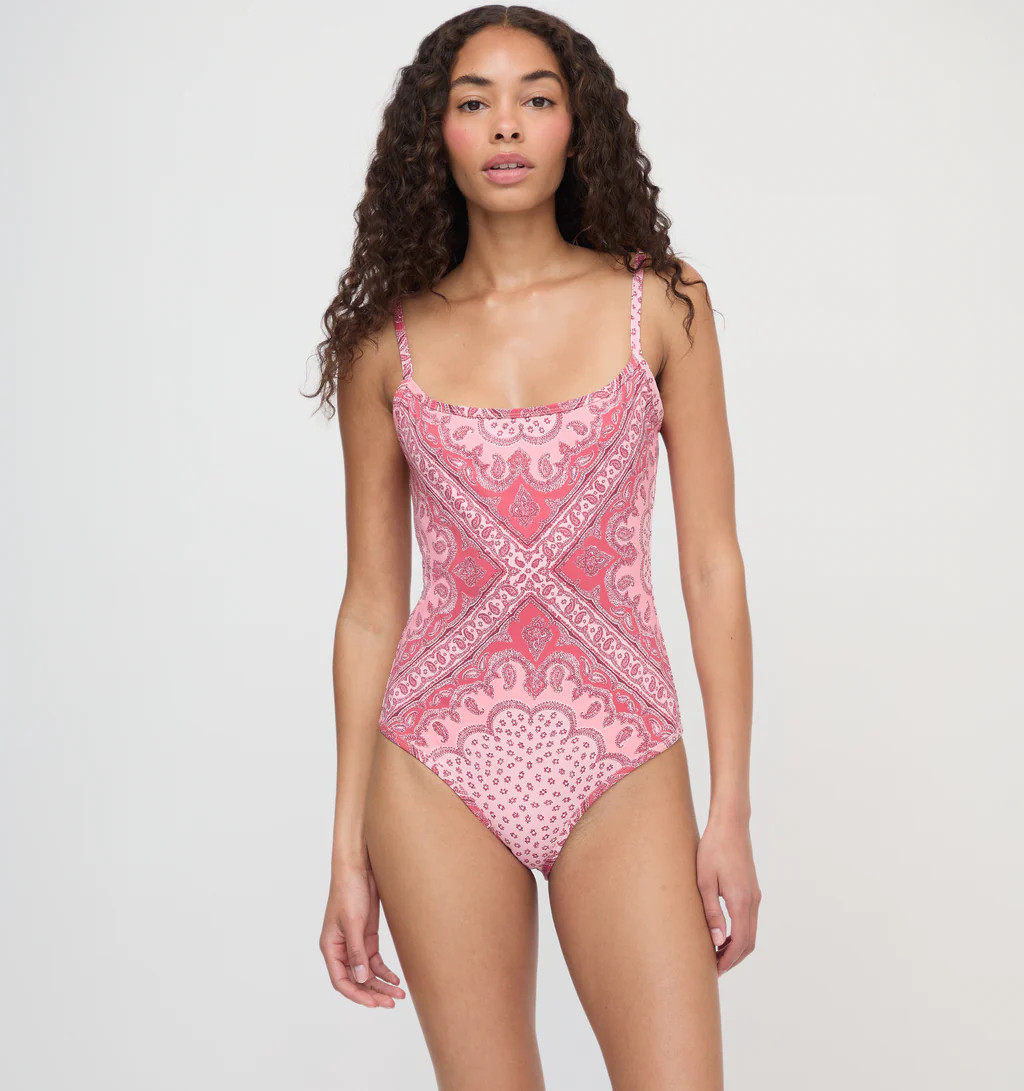 The Emerson One Piece - Berry Paisley Scarf | Hill House Home US