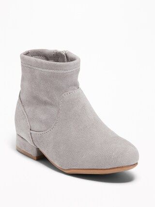 Faux-Suede Stretch Sock Boots for Toddler Girls | Old Navy US