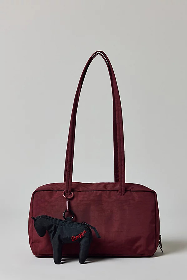 BAGGU Nylon Bowler Bag in Mahogany, Women's at Urban Outfitters | Urban Outfitters (US and RoW)