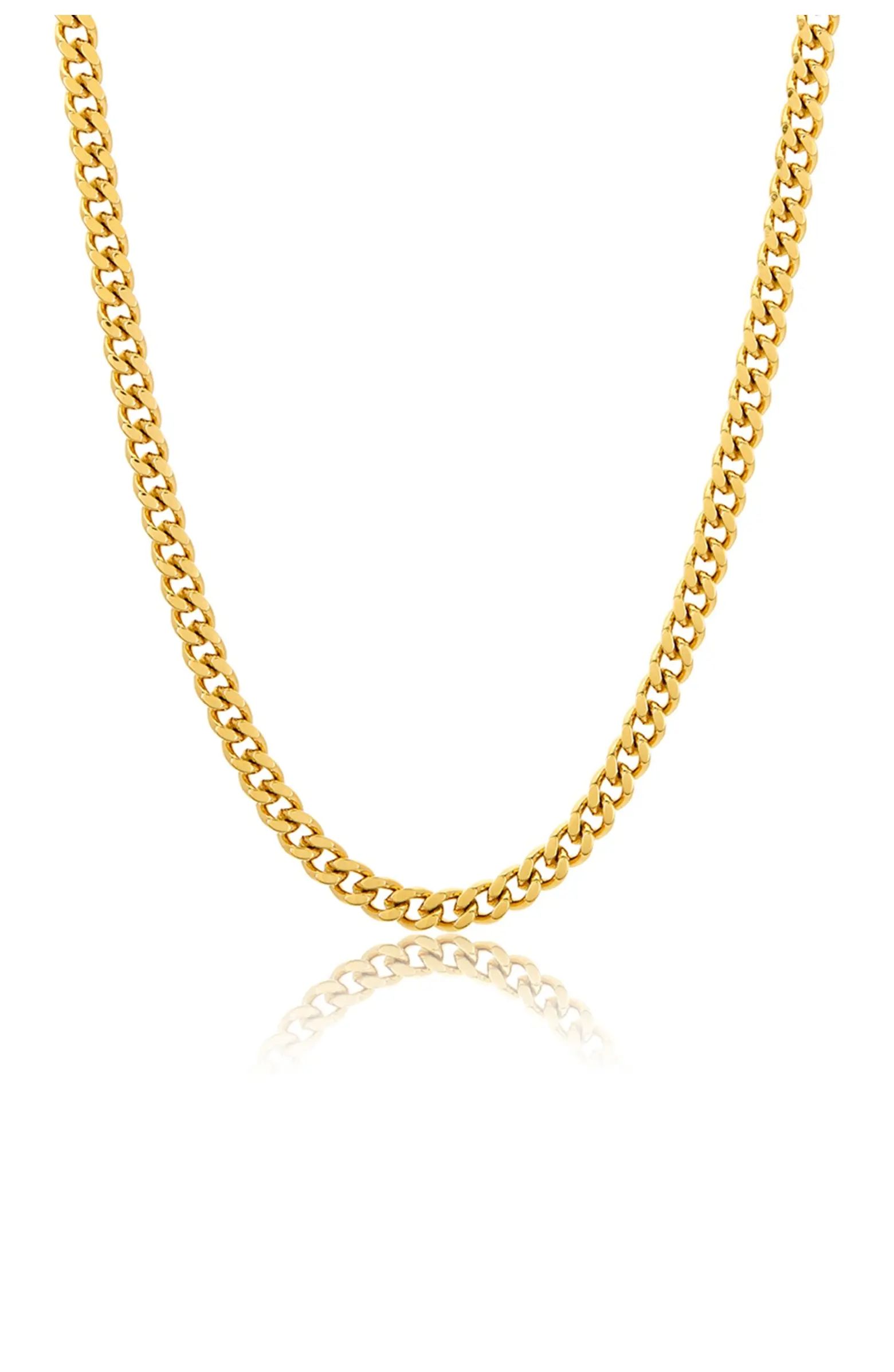 14K Gold Vermeil 5mm Cuban Link Chain | Nordstrom Rack