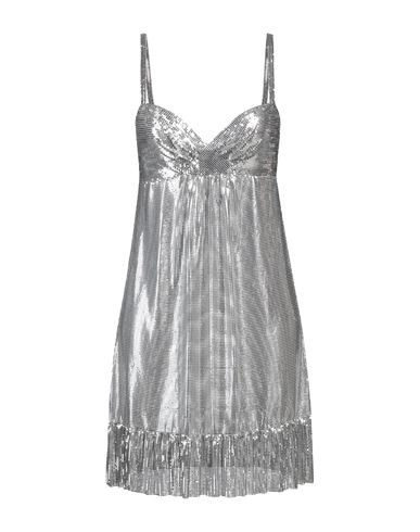 Rabanne Woman Mini dress Silver Size 6 Aluminum | YOOX (US)