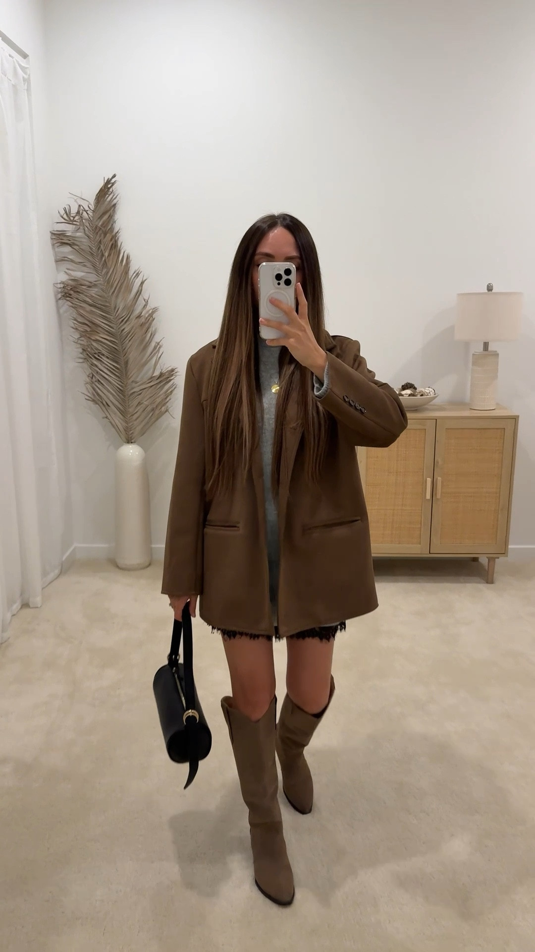 Date night outfit, fall outfit, winter outfit, cowboy boots outfit, brown suede blazer outfit, holiday outfit, casual holiday party outfit, sweater dress outfit, lace shorts outfit, brunch outfit, amazon outfit, amazon fashion, amazon bag // neutrallynicole, @neutrallynicole, neutrallynicole.com, Neutrally Nicole

#LTKPetite #LTKSaleAlert #LTKShoeCrush #LTKItBag #LTKStyleTip #LTKFindsUnder50 #LTKFindsUnder100 #LTKTravel #LTKSeasonal #LTKParties 

#LTKootd