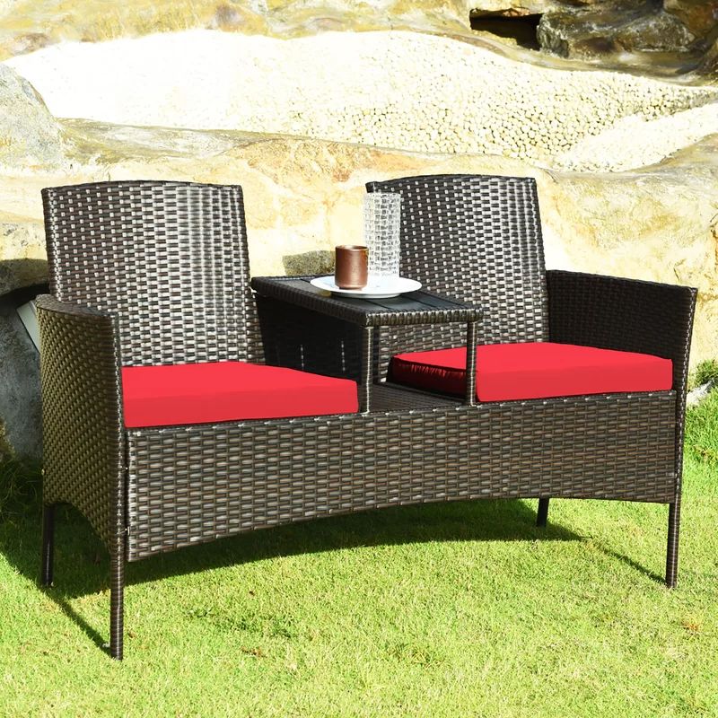 Ballimamore 2 - Person Outdoor Seating Group with Cushions | Wayfair North America