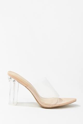 Translucent Lucite Block Heels | Forever 21 (US)