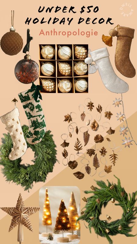 Anthropologie is bringing in the gorgeous holiday decor and these are my favorite finds under $50 !! 

#LTKunder50 #LTKHoliday #LTKhome