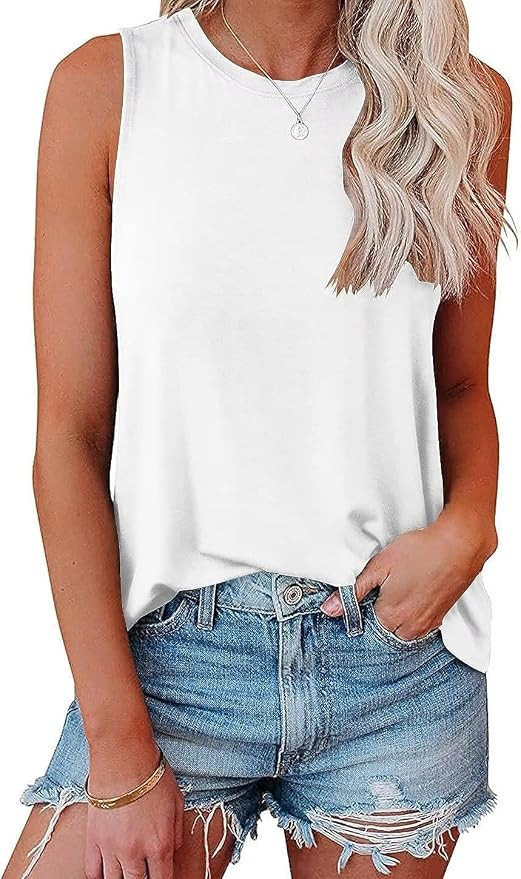 Bliwov Womens Summer Tank Tops Beach Vacation Fashion Outfits Clothes Loose Fit Casual Spring Sle... | Amazon (US)