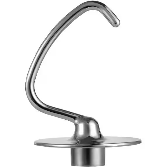 Stainless Steel Dough Hook Attachment for KitchenAid 4.5-5 Quart Tilt-Head Stand Mixer - White | Best Buy U.S.