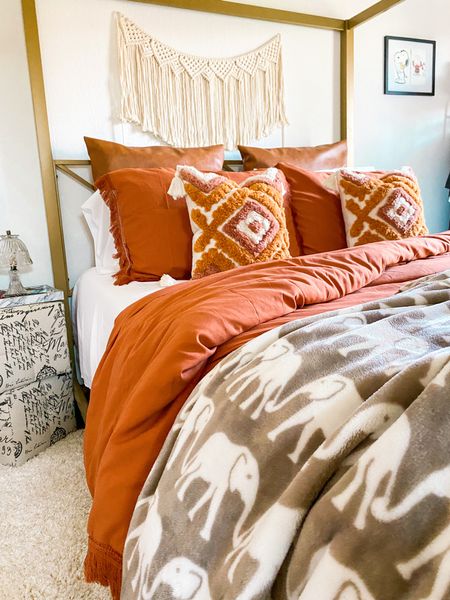 Prime Access Sale - last years inspired fall bedding. The fringe tassel duvet cover is very comfortable and soft. (other color options) 
Boho throw pillow covers are super good quality. (Sold as one, also has different patterns) 

Added my top selling Mandioo faux leather pillow covers as well. (Not on sale) 

Price ranges: $15-$40 
#amazonfinds #home #bedding #primeaccesssale #founditonamazon 

#LTKsalealert #LTKhome #LTKSeasonal