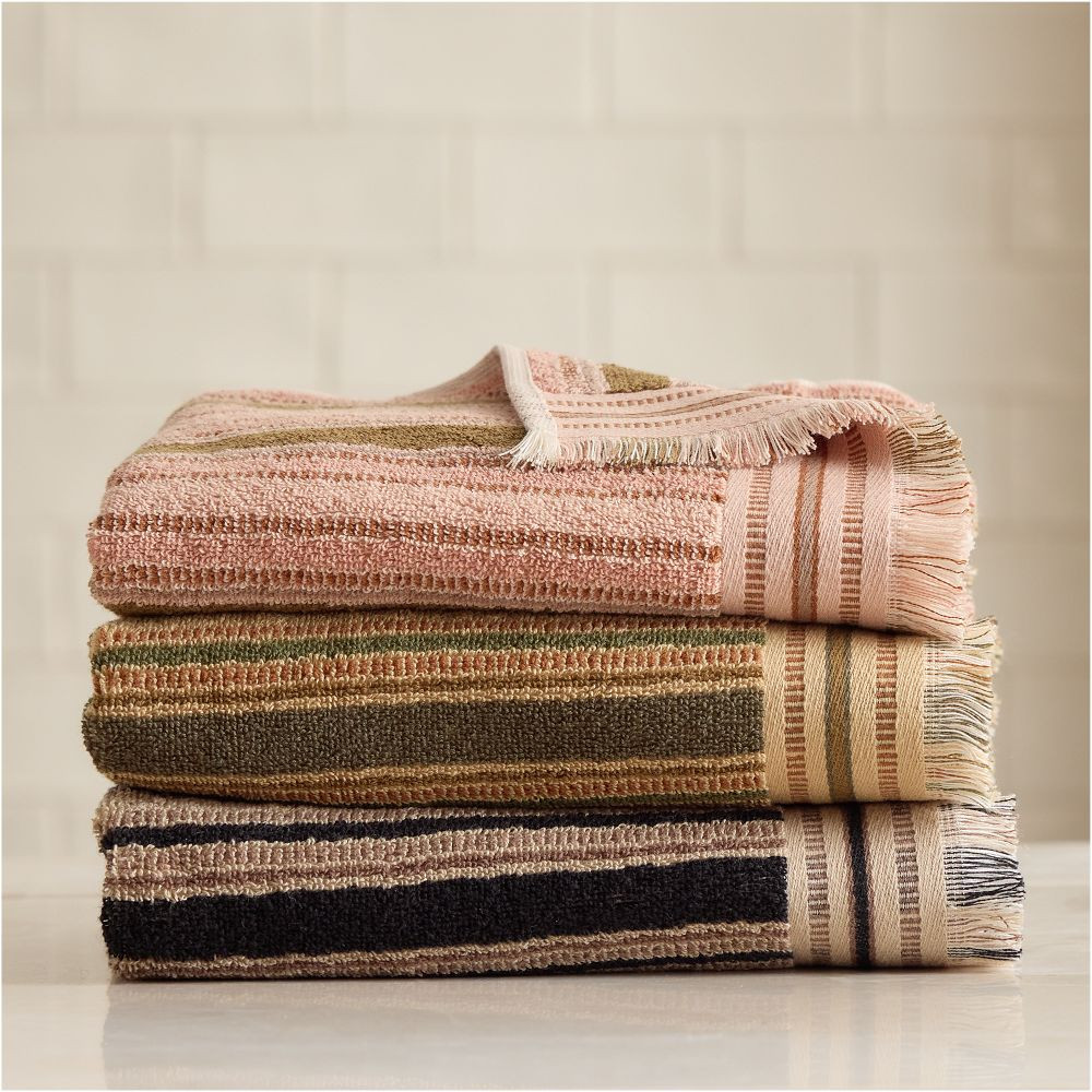 Pierce & Ward Bold Stripe Hand Towel | West Elm (US)