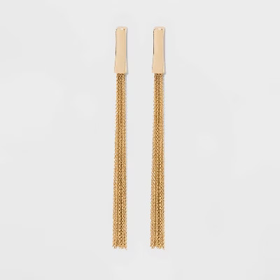 Drop Tassel Earrings - A New Day™ Gold | Target