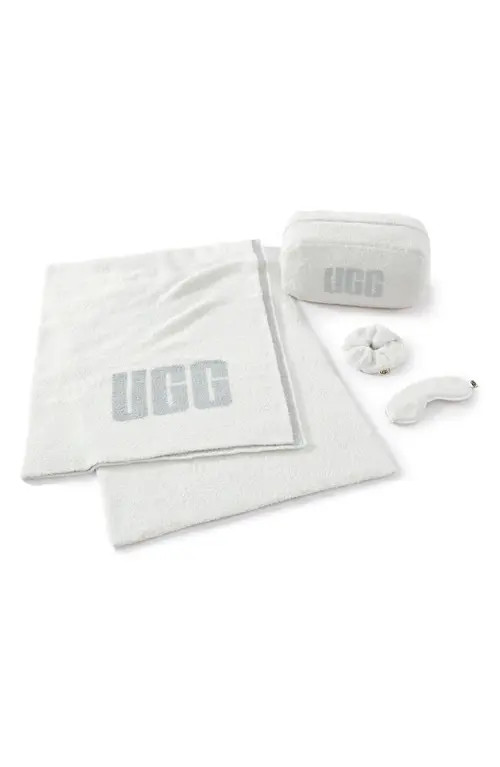 UGG(r) Bode 4-Piece Terry Travel Set in Snow at Nordstrom | Nordstrom