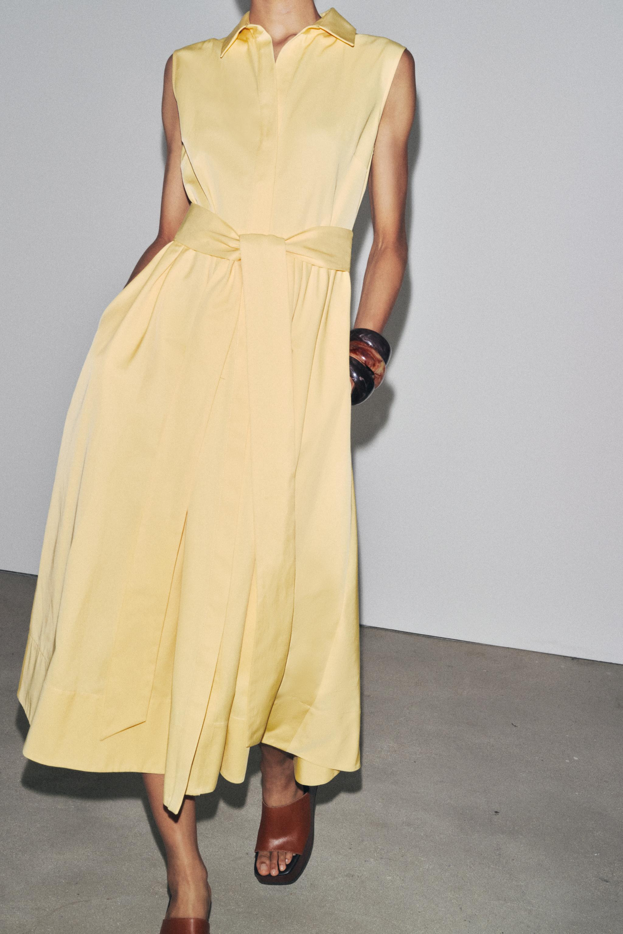 ZW COLLECTION BELTED SHIRT DRESS | Zara US