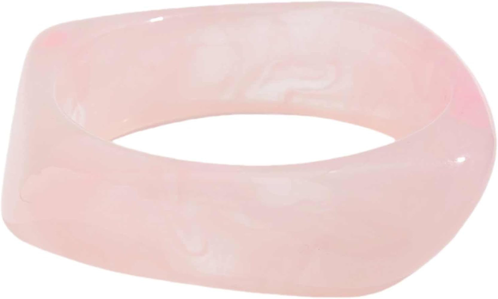 Chunky Acrylic Bangle Bracelet Cuff Colorful Irregular Large Resin Cute Candy Geometric Polygon W... | Amazon (US)