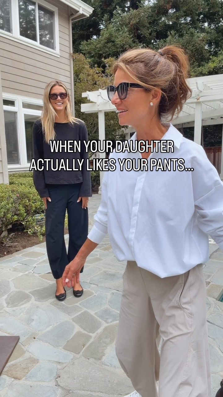 Women’s fall outfits, work pants and wrinkle-free shirts 

15% off all use code LESLIEW15.

Grace is 6’2” and wearing the new LONG length with a black sweater and ballet flats. I’m 5’7” in the regular length with the iron-free white button-down that truly doesn’t wrinkle and sneakers.
And her favorite thing I brought home from my trip? The chocolate brown leather bag she’s been wanting. Such a good color for fall.

#LTKSaleAlert #LTKTravel #LTKTall