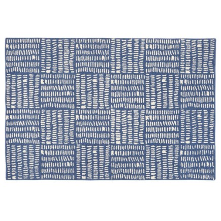Tally Kids Area Rug (Blue) - 4 x 6 Blue Tally Rug | The Land of Nod