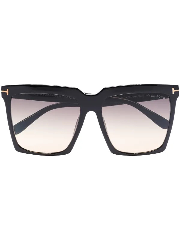TOM FORD Eyewear Sabrina square-frame Sunglasses | Black | FARFETCH CA | Farfetch Global
