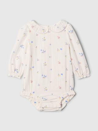 Baby Ruffle Gauze Bodysuit | Gap (US)