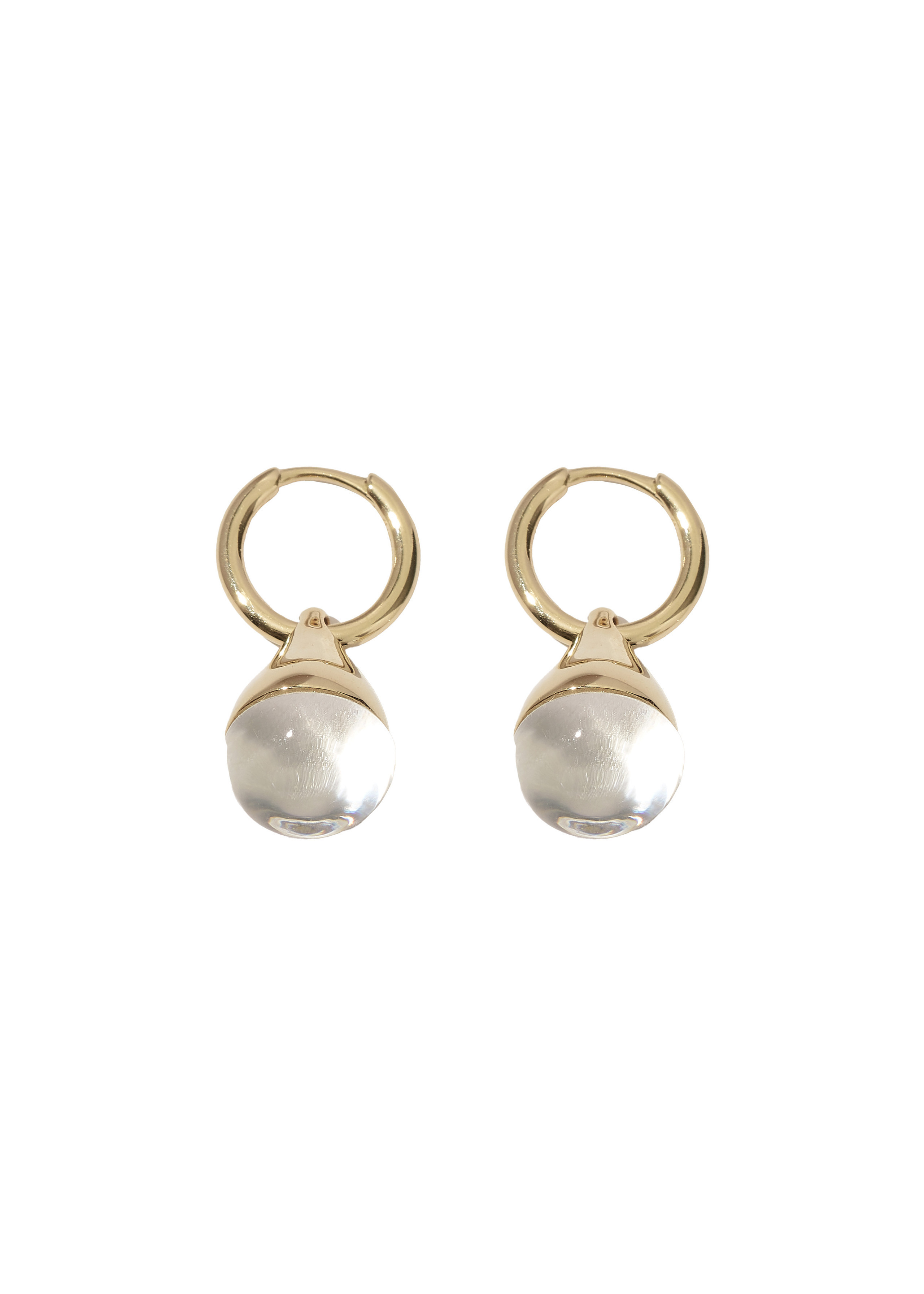Stilla Quartz 14kt gold vermeil drop earrings | Harvey Nichols