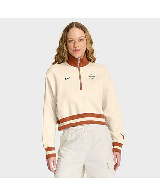 Nike Women's Tan Texas Longhorns Legacy Half-Zip Sweatshirt - Macy's | Macy's