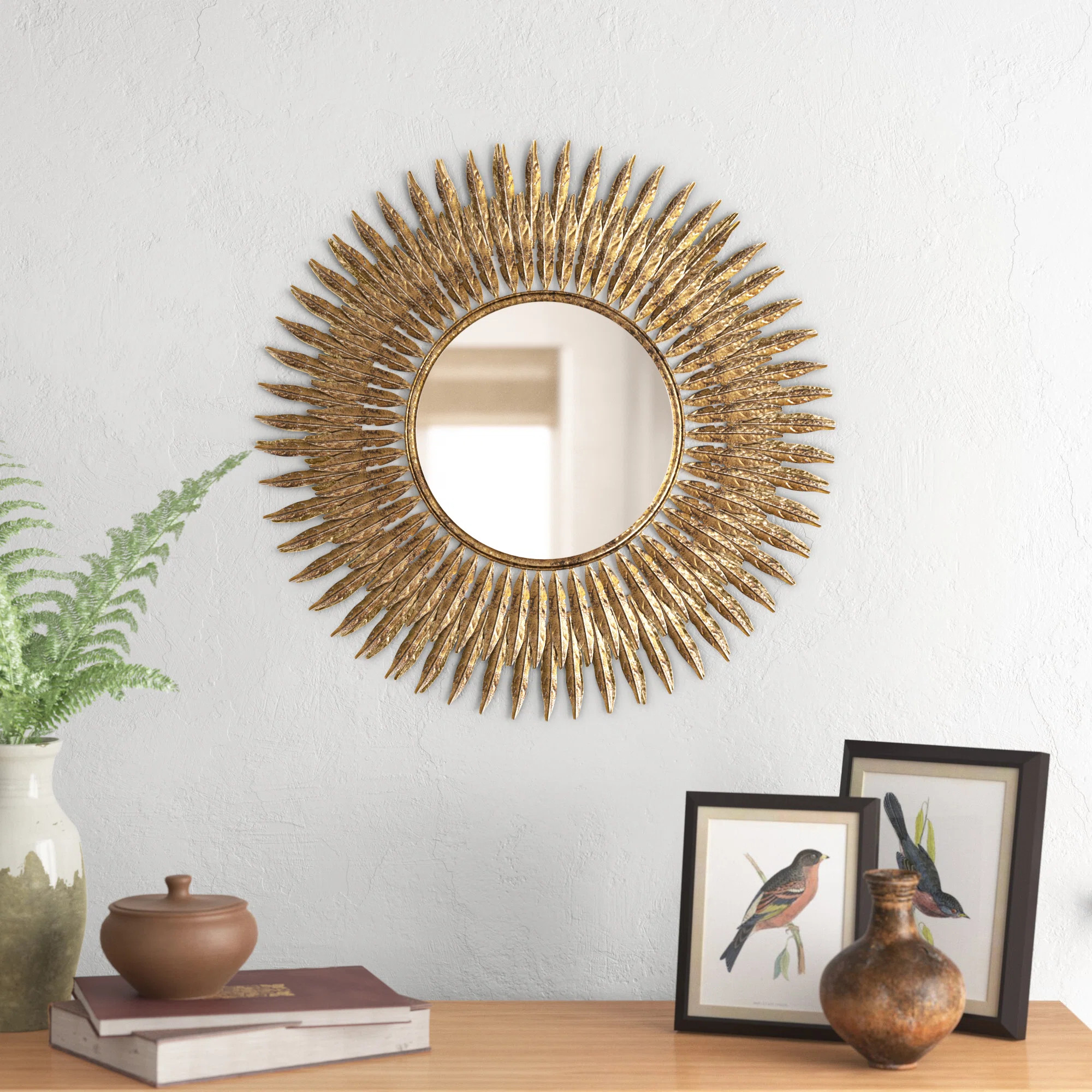 Thrapston Metal Flat Wall Mirror | Wayfair UK