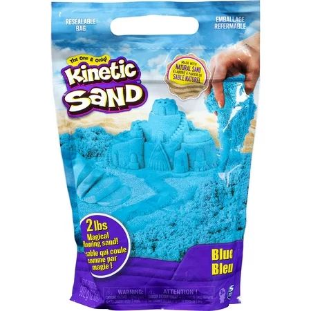 Kinetic Sand The Original Moldable Sensory Play Sand, Blue, 2 Pounds | Walmart (US)