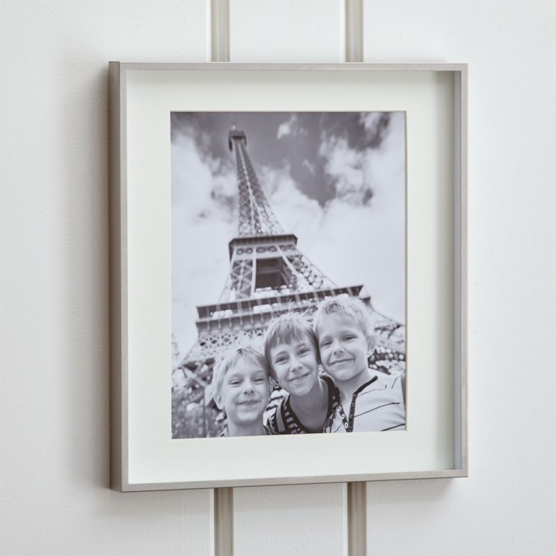 Brushed Silver 11x14 Picture Frame + Reviews | Crate and Barrel | Crate & Barrel