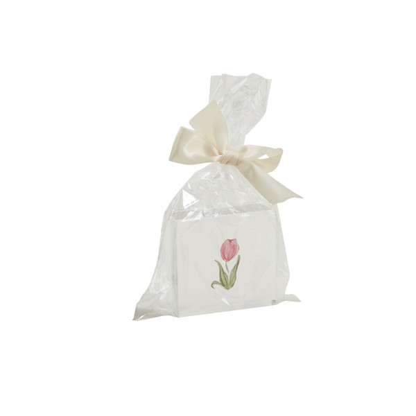 Pink Tulip Acrylic Block | Mud Pie