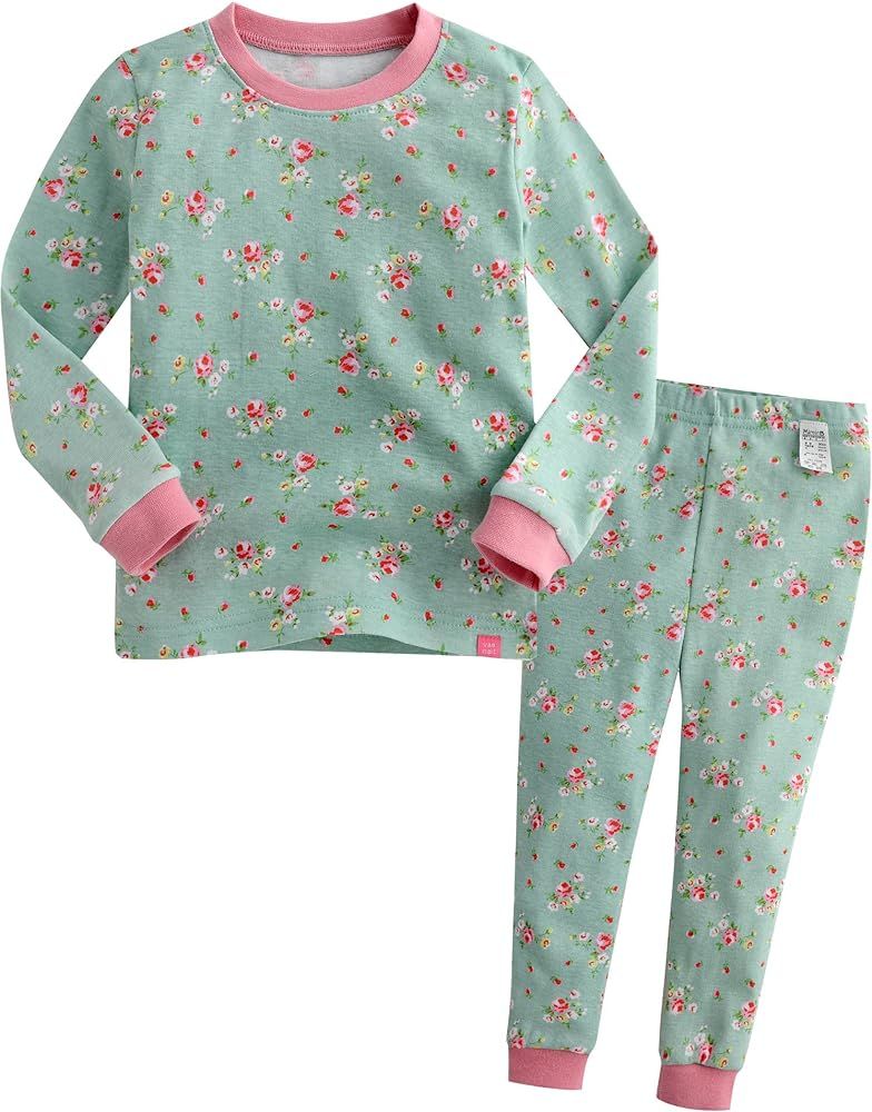 VAENAIT BABY Kids Toddler Junior Girls Flower Rabbit Easter Sleepwear Pajamas 2 Set | Amazon (US)