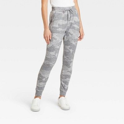 Women's Camo Slim Fit Jogger Leggings with Pockets and Drawstring - A New Day™ | Target