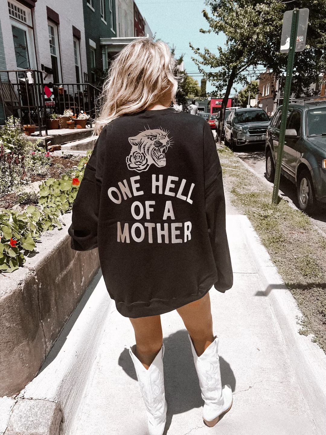 One Hell of A Mother Crew, Cool Mom Trendy Mom Sweatshirt, Badass Mama Mothers Day Gift - Etsy | Etsy (US)