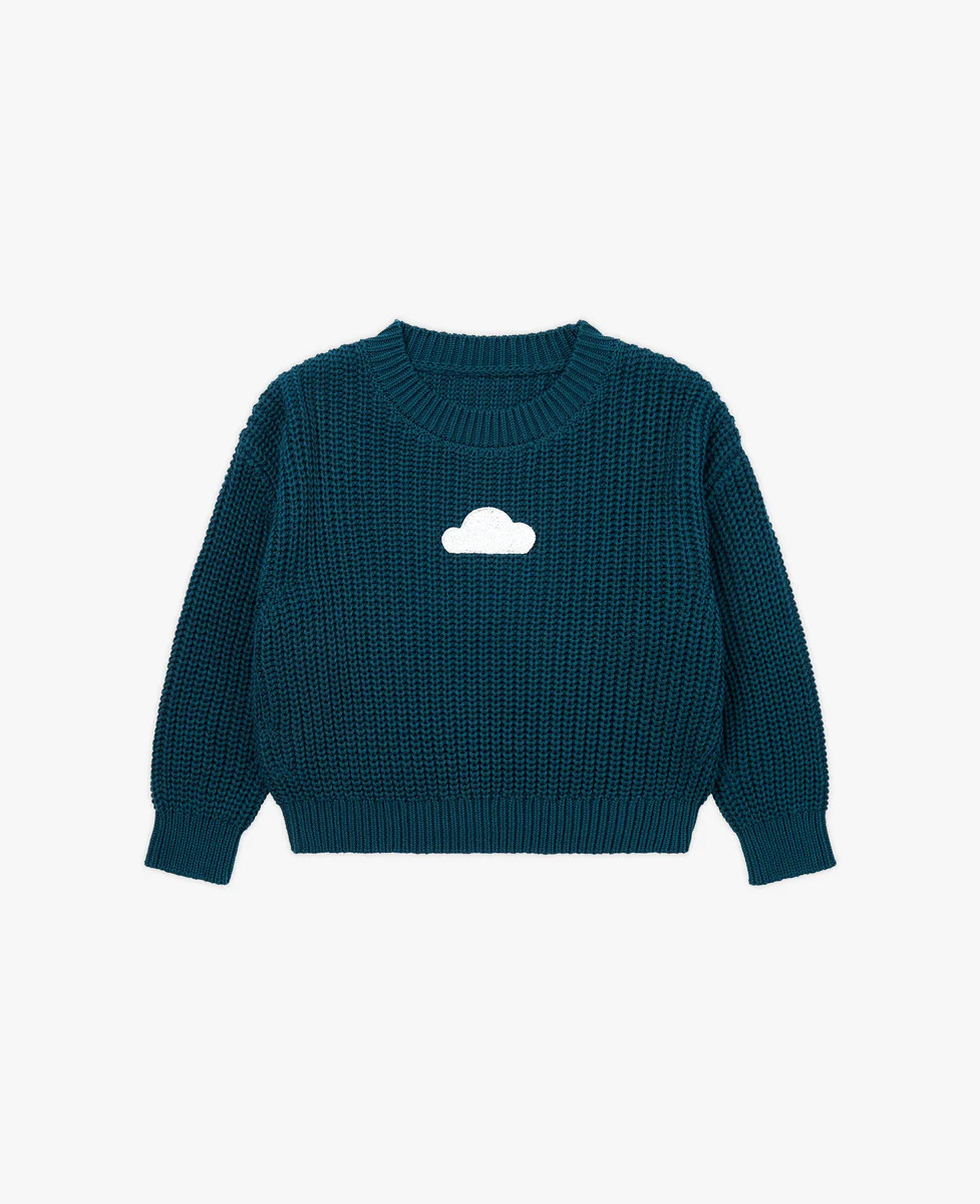 Oversized Knit Sweater - Cedar | Petite Revery