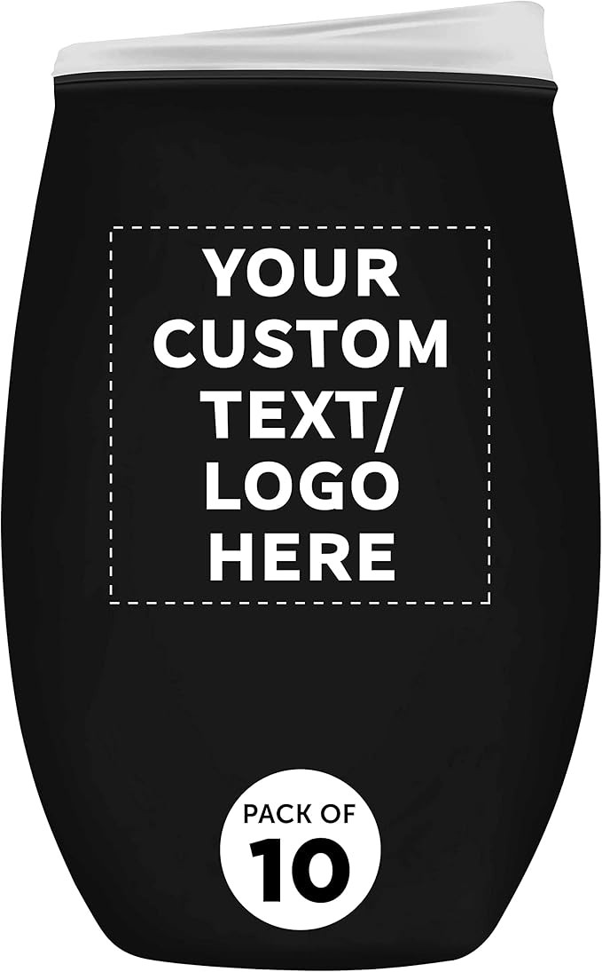 Custom Tumbler Stemless Wine Glasses 16 oz. Set of 10, Personalized Bulk Pack - Perfect for Wine,... | Amazon (US)