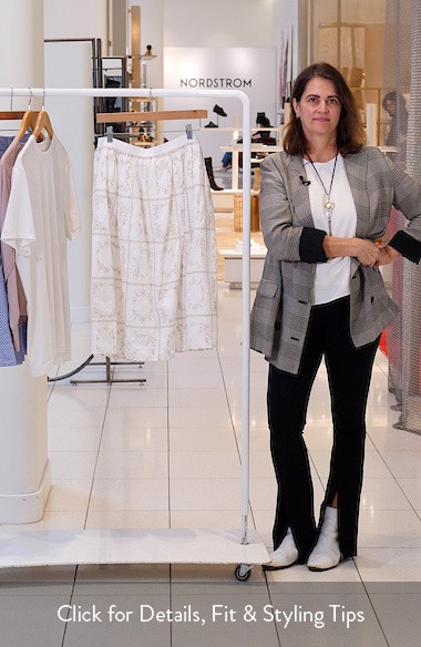 Cotton Eyelet Midi Skirt | Nordstrom