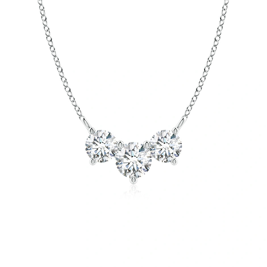 Lab-Grown Classic Trio Diamond Necklace | Angara | Angara US