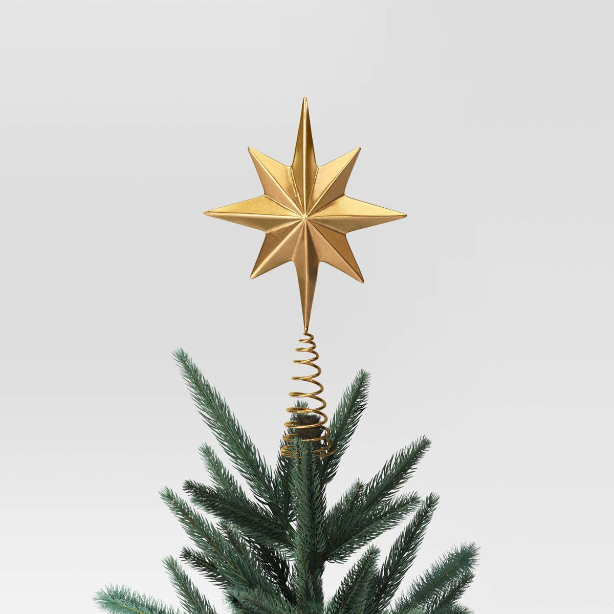 13.75" Metal 8-Point Star Christmas Tree Topper Gold - Wondershop™ | Target