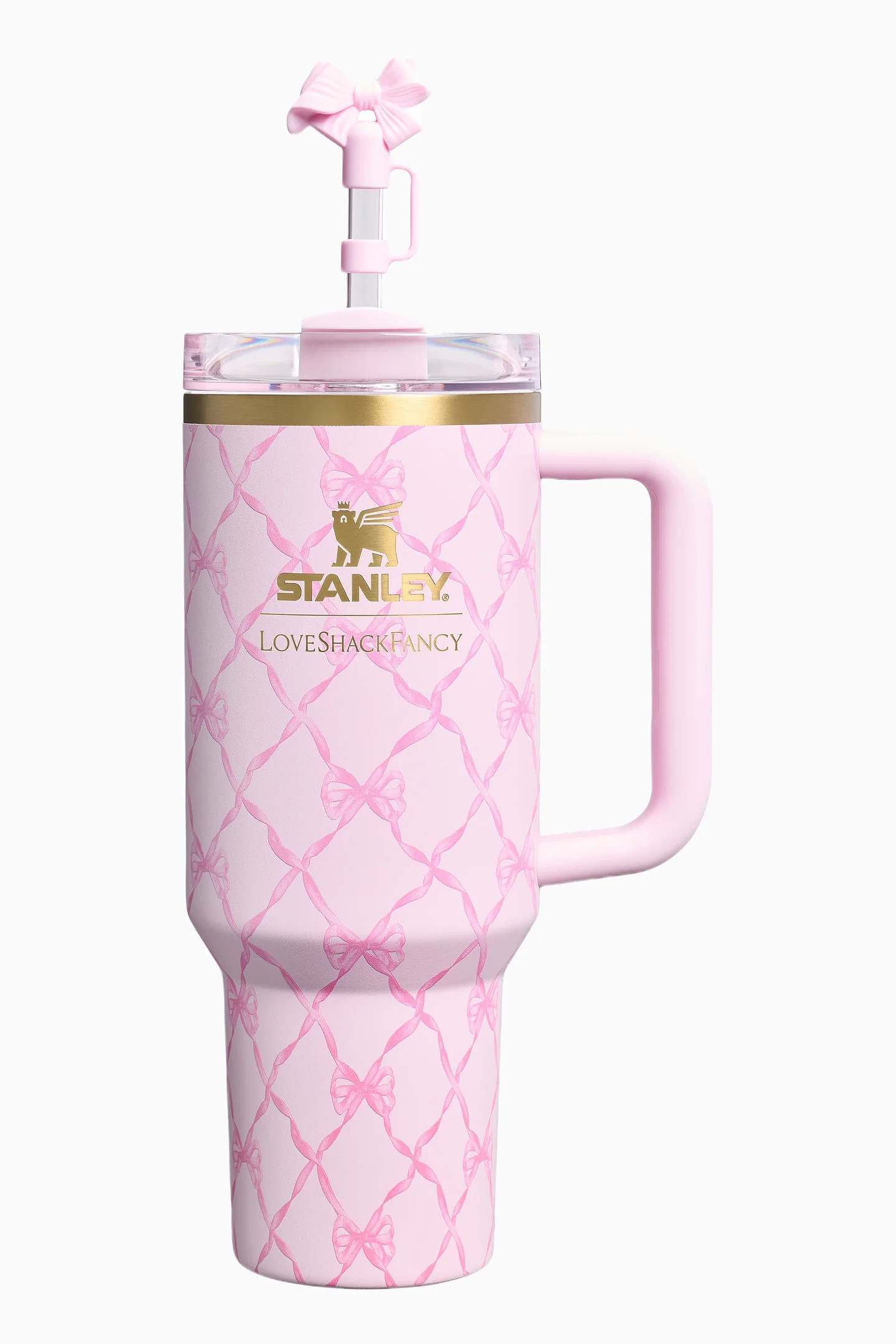 Stanley 1913 The Quencher H2.0 Flowstate Tumbler | 40 OZ in Baby Bow | LoveShackFancy