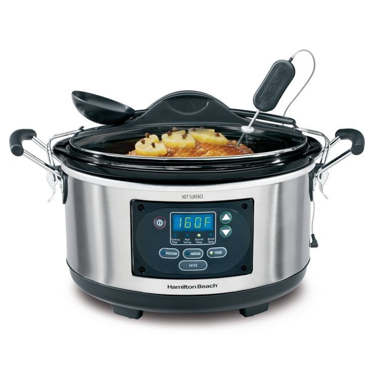 Hamilton Beach Set & Forget 6qt Programmable Slow Cooker - Silver | Target