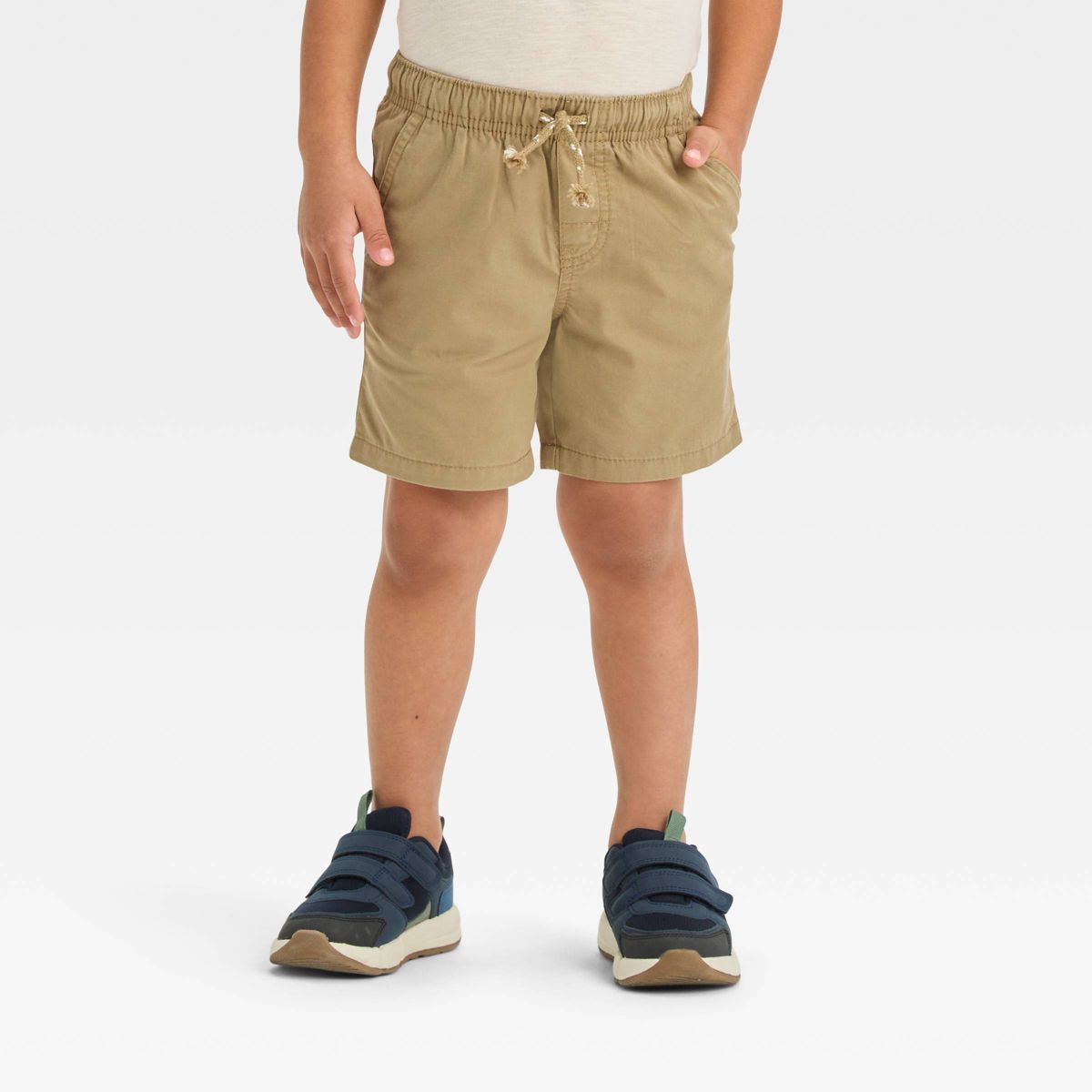 Toddler Boys' Woven Solid Pull-On Shorts - Cat & Jack™ Brown 3T | Target