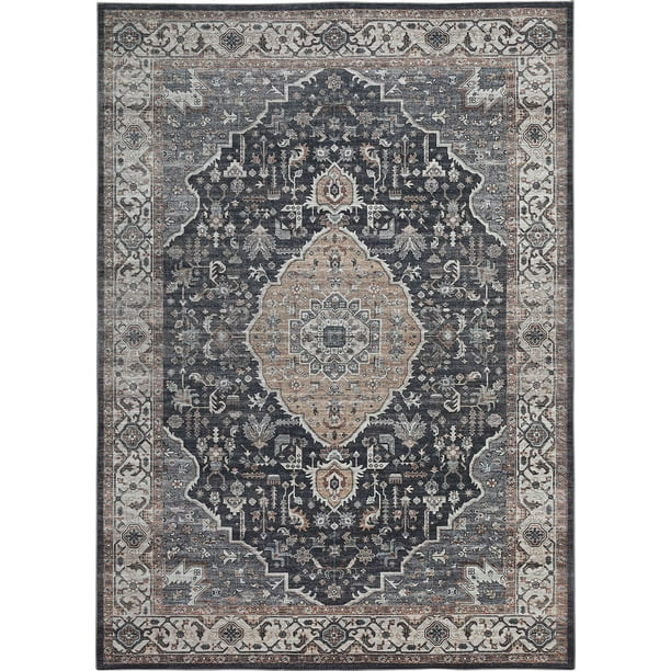 Rug Branch Emir Collection Traditional Oriental Water-Repellent Area Rug | Walmart (CA)