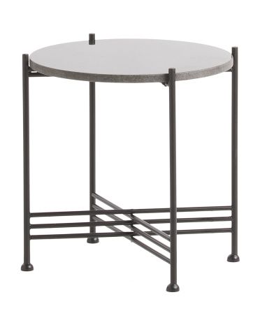 Marble And Iron Table | TJ Maxx